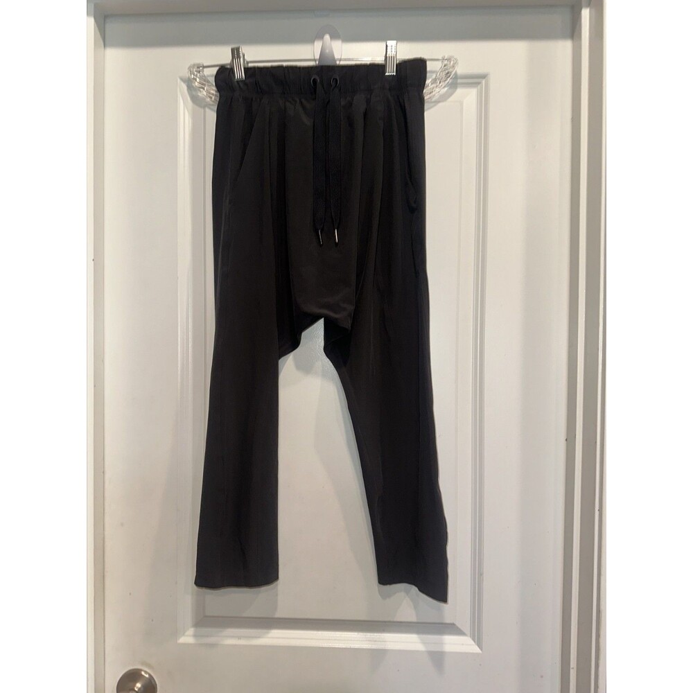 Lululemon 4 Women’s Harem Pants Comfort Dance Athletic Everyday Black Stretch - Picture 4 of 11